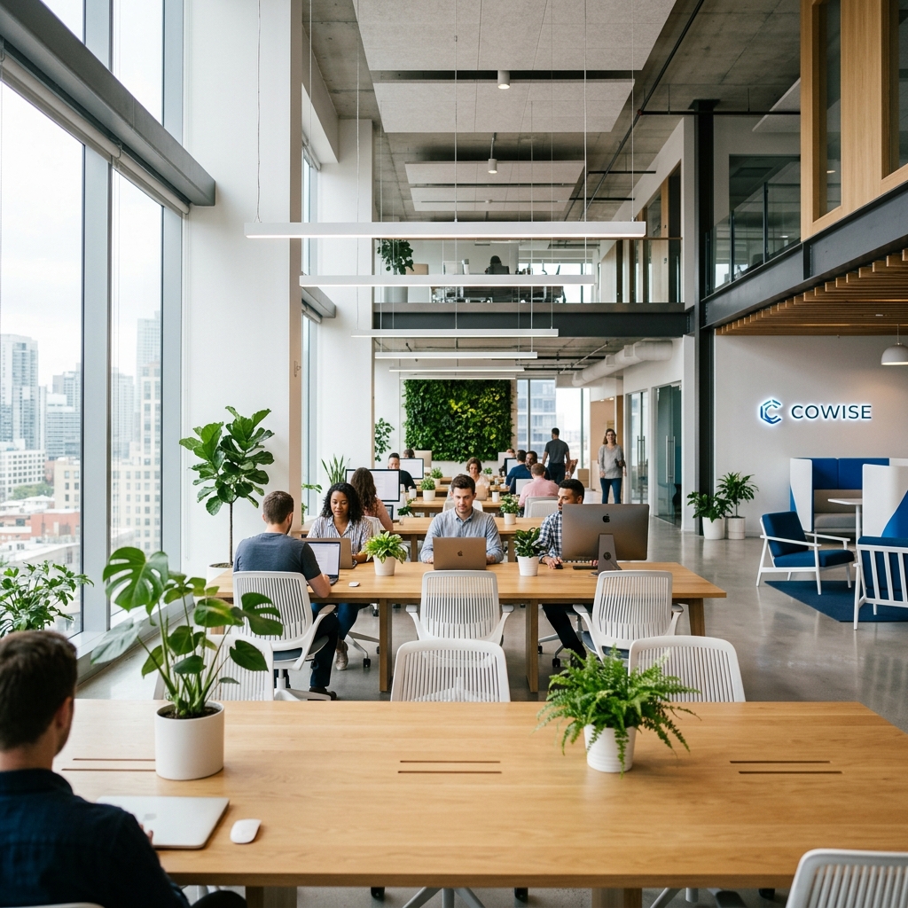 Modern office workspace